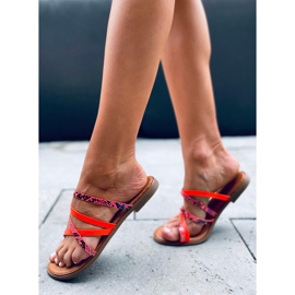 Nigella Orange Damenhausschuhe 2