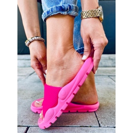 Damen Wind Fuchsia Hausschuhe rosa 2