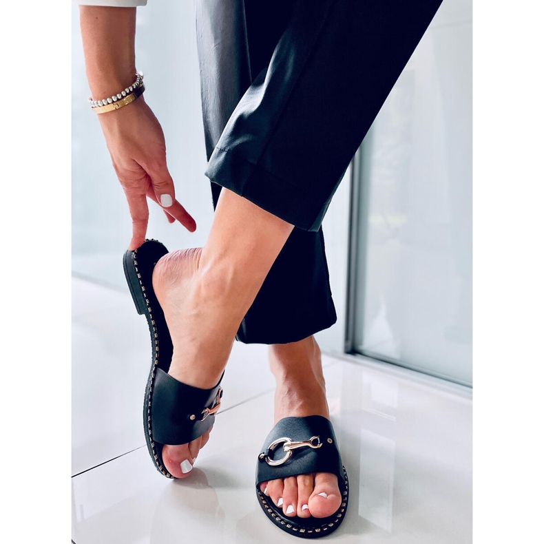 Kettle Schwarze Damenhausschuhe 2