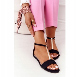 S.Barski Elegante Wildleder Sandalen S. Bararski 541-7 Schwarz 3