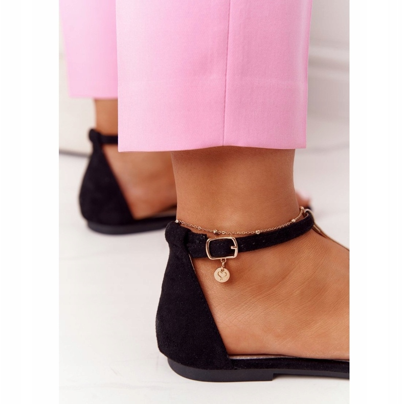 S.Barski Elegante Wildleder Sandalen S. Bararski 541-7 Schwarz 4