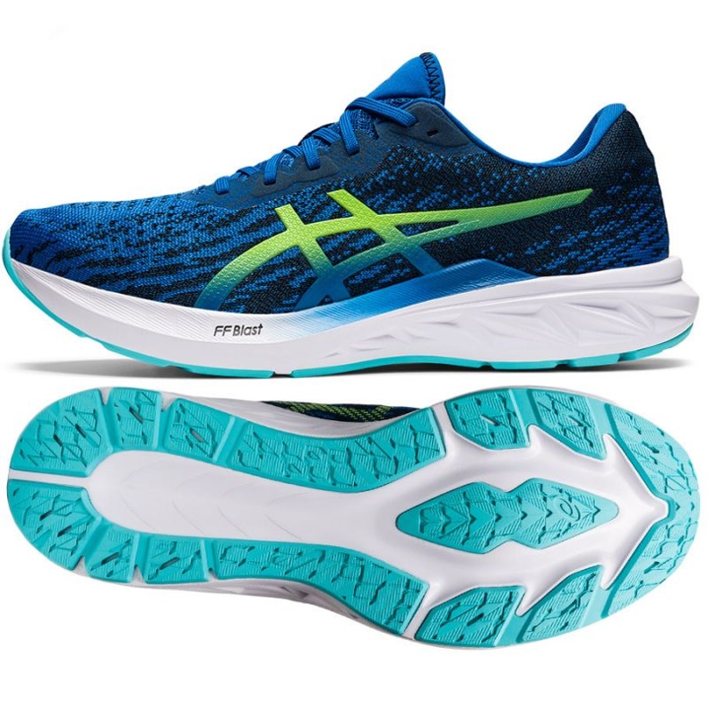 Asics Dynablast 2 M 1011B205 402 Laufschuhe blau grün 1