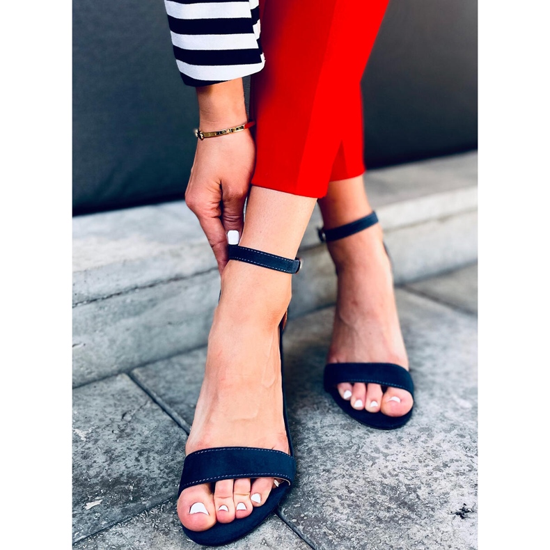 Sandaletten mit hohem Absatz von Ariel Navy blau 1