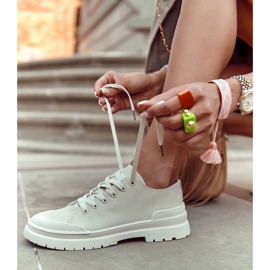 PS1 Damen Stoff Turnschuhe Hellbeige Parossa 1