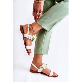 WS1 Modische Sandalen mit weißen Hally-Perlen 2