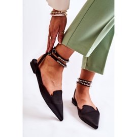 WS1 Schwarze Amisha Damensandalen mit Spitzzehe 2