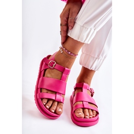 WS1 Sandalen auf der Plattform Fuchsia Tessy rosa 1