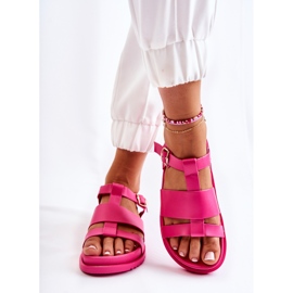 WS1 Sandalen auf der Plattform Fuchsia Tessy rosa 2