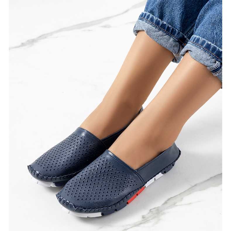 Marineblaue Loafer von Piron 1