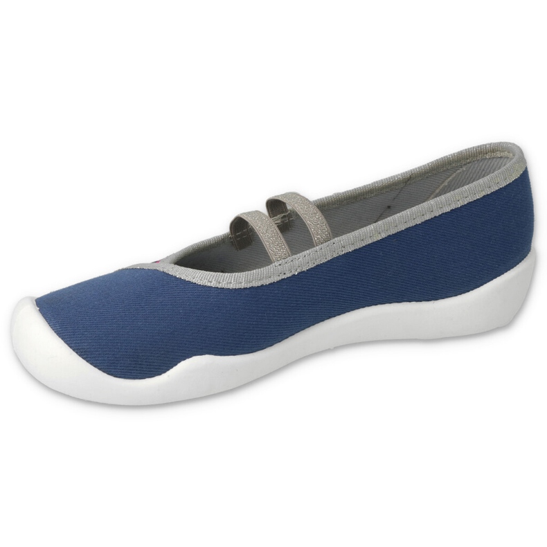 Befado Kinderschuhe 116Y303 marineblau rosa 1