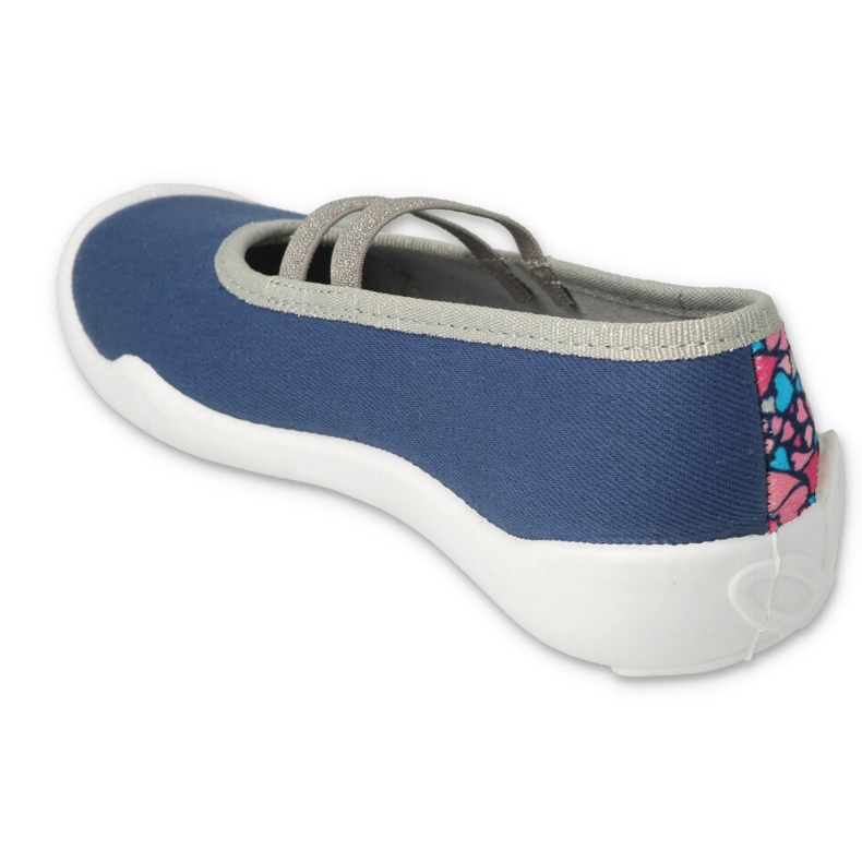 Befado Kinderschuhe 116Y303 navy blau rosa 2