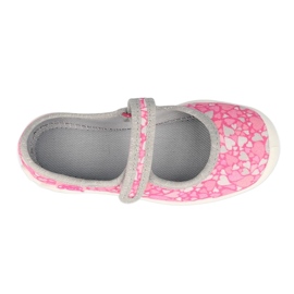 Befado Kinderschuhe 114Y476 rosa grau 1