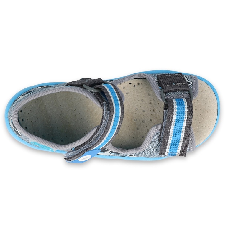 Befado gelbe Kinderschuhe 350P022 blau 3