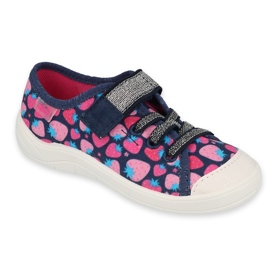 Befado Kinderschuhe 251X191 marineblau rosa 4