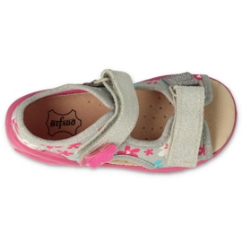 Befado Kinderschuhe VPE 065P175 rosa grau 3