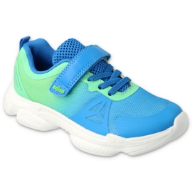 Befado farbige Jugendschuhe 516Q121 blau gelb 4