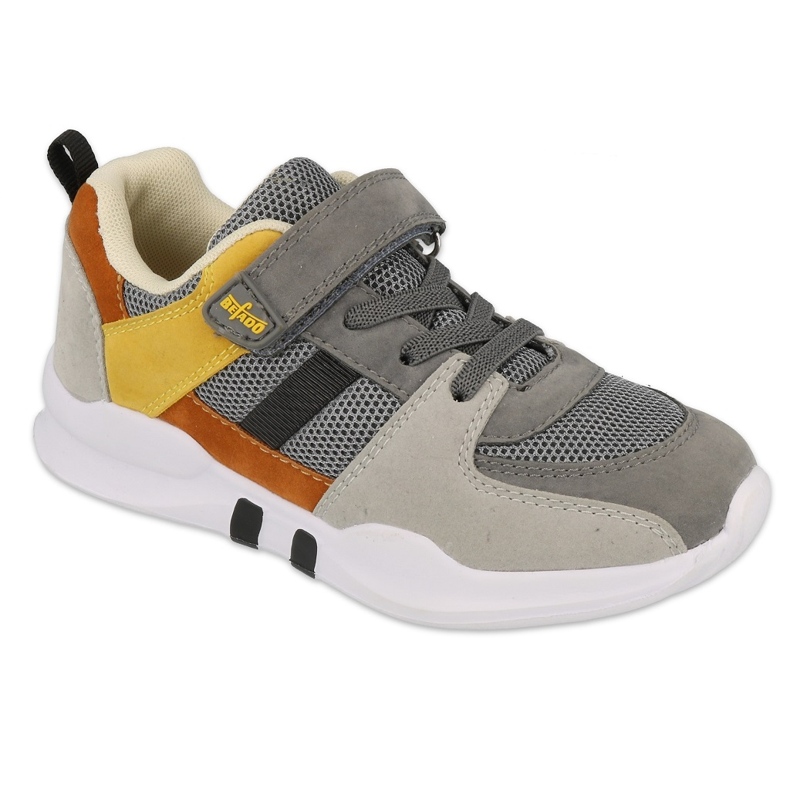 Befado Kinderschuhe 516Y131 grau gelb 3