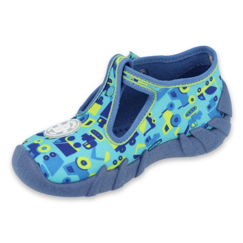 Befado Kinderschuhe 110P409 blau grün 1
