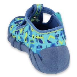 Befado Kinderschuhe 110P409 blau grün 2