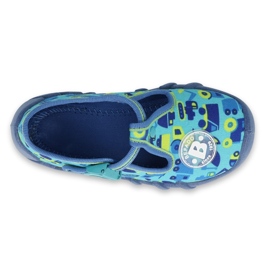 Befado Kinderschuhe 110P409 blau grün 3