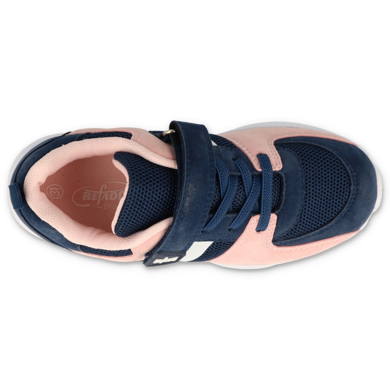 Befado Kinderschuhe 516Y128 navy blau rosa 1