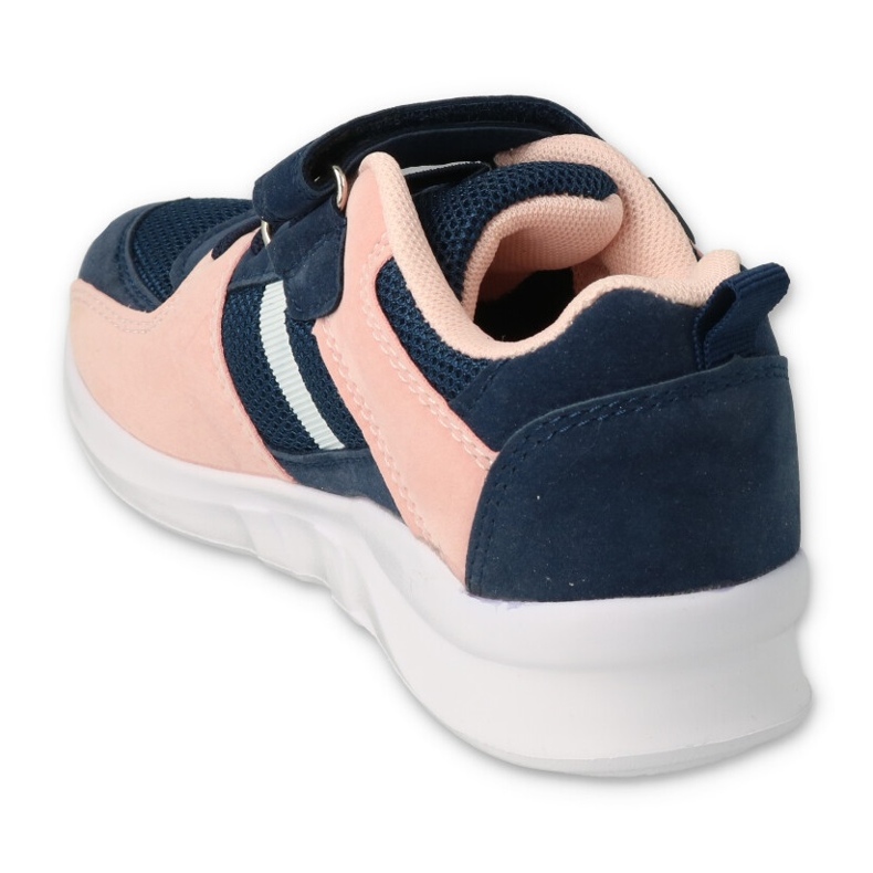 Befado Kinderschuhe 516Y128 marineblau rosa 3