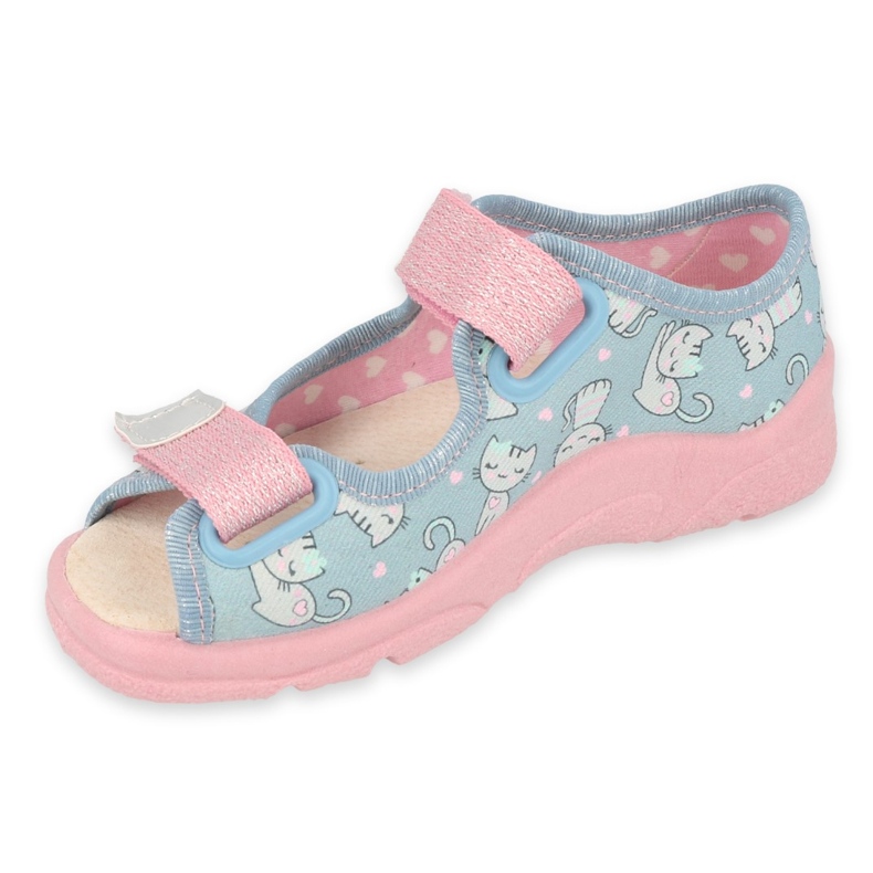 Befado Kinderschuhe 869X167 blau rosa grau 1