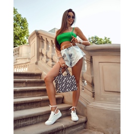 Damen-Leder-Sneaker mit der Aufschrift Big Star EE274316 White weiß 1