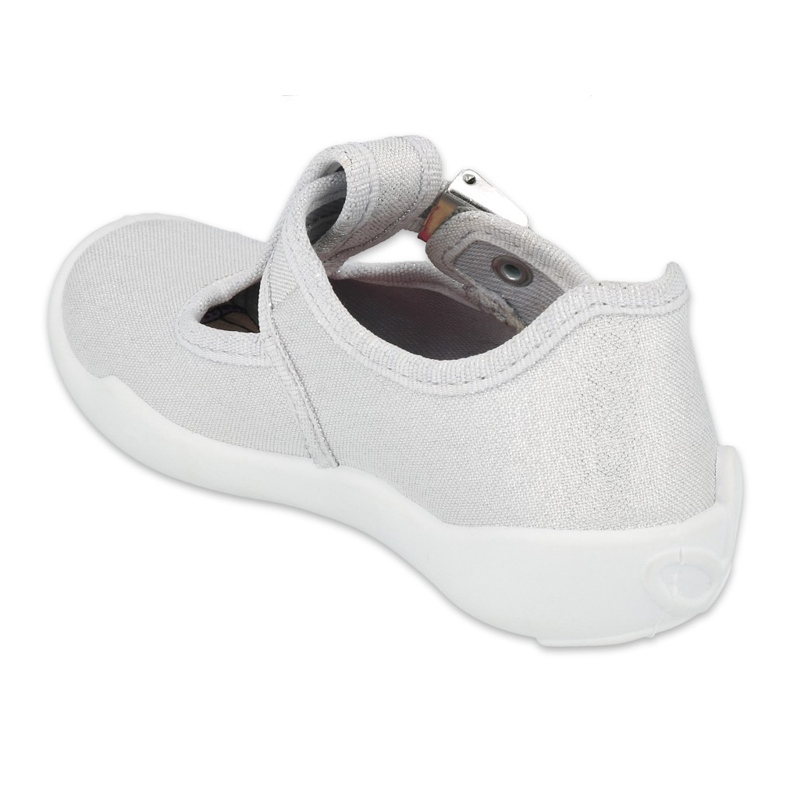 Befado Kinderschuhe silber blank 115X001 grau 2