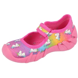 Befado Kinderschuhe Speedy 109P232 lila blau rosa gelb 1