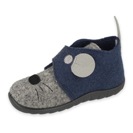 Befado Kinderschuhe 526P080 marineblau grau 2