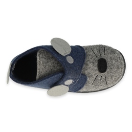 Befado Kinderschuhe 526P080 marineblau grau 3