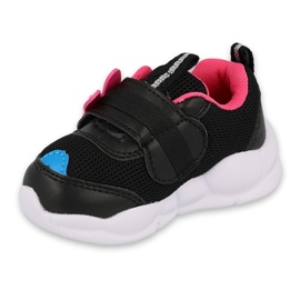 Befado Kinderschuhe 516P092 schwarz rosa 1
