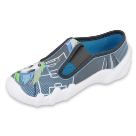 Befado Kinderschuhe 290X223 Soft-B blau grau 1