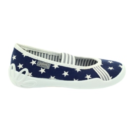Befado Kinderschuhe 193Y065 weiß marineblau grau 1