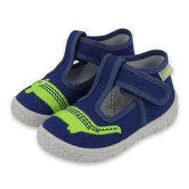Befado Kinderschuhe 531P083 navy blau grün 1