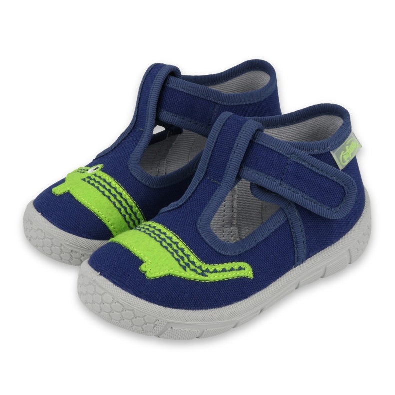Befado Kinderschuhe 531P083 marineblau grün 1