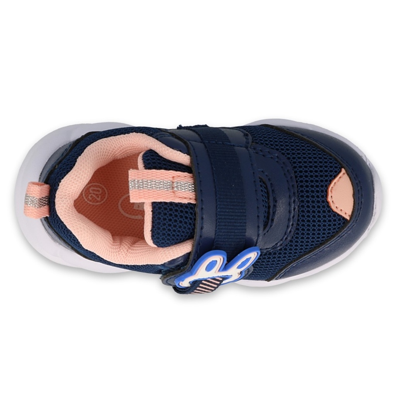 Befado Kinderschuhe 516P090 marineblau rosa 3