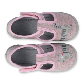 Befado Kinderschuhe 531P084 rosa grau 2