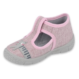 Befado Kinderschuhe 531P084 rosa grau 4