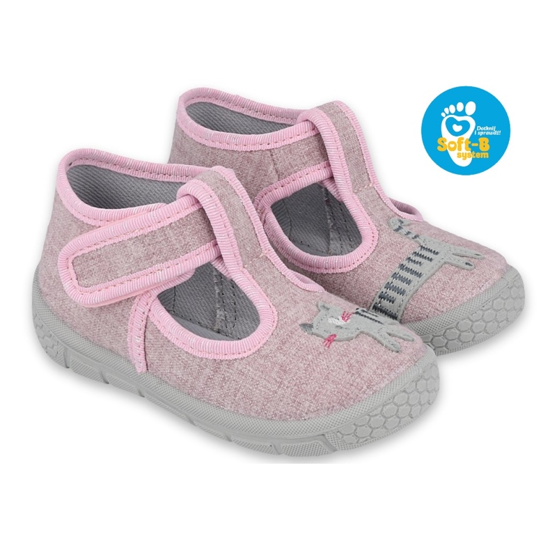 Befado Kinderschuhe 531P084 rosa grau 6