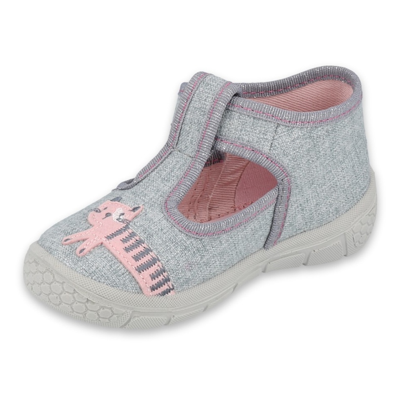 Befado Kinderschuhe 531P072 rosa grau 3