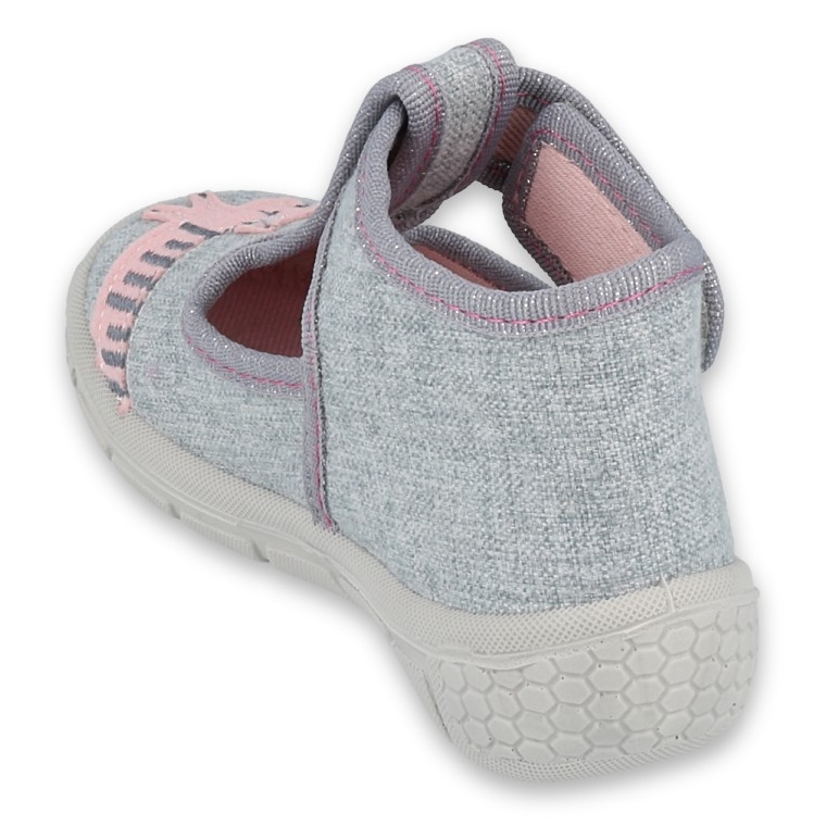 Befado Kinderschuhe 531P072 rosa grau 4