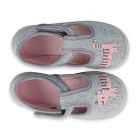 Befado Kinderschuhe 531P072 rosa grau 6