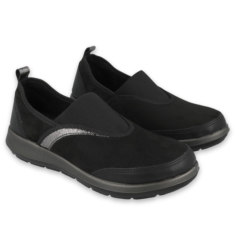 Befado Damenschuhe 156D006 schwarz silber- 5