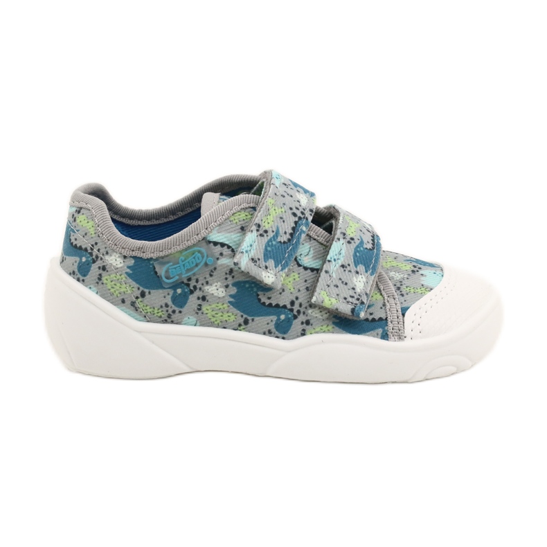 Befado Kinderhausschuhe mit Klettverschluss 907P156 blau 2