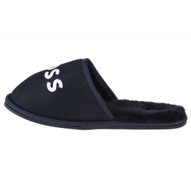 Boss-Logo-Hausschuhe J29312-849 blau 1