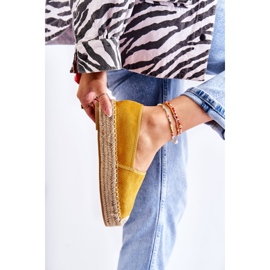 PG1 Damen-Espadrilles auf der gelben Marise-Plattform 1