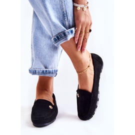 PS1 Schwarze Wildlederloafer für Damen Colena 2