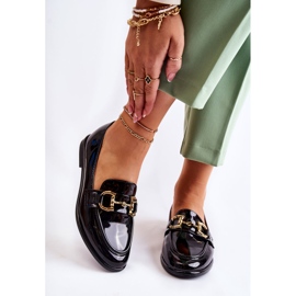 WS1 Schwarz lackierte Coriso-Mokassins für Damen 2